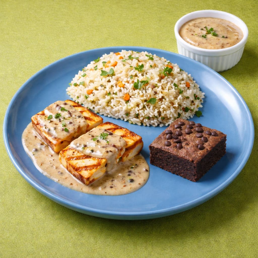 Grilled Paneer & Rice Combo